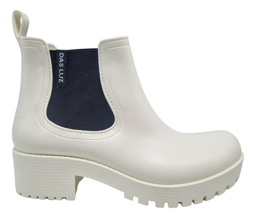 Botas Goma Lluvia Borcego Moda Mujer 1200dl