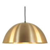 Luminária Pendente Dourado Sala Cozinha Balcão 37 Cm 1xe27