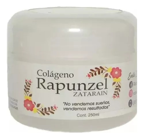  Crema Colageno Rapunzel Zatarain Nutre Cabello 250ml 