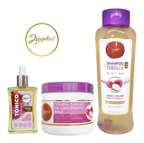 Kit De Cebolla Anyeluz Tratamie - mL a $103