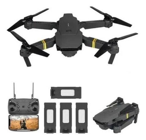Mini Drone E58 Wifi 1080p Cámara Con 4 Baterías