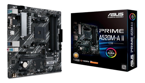 Mother Board Asus Prime A520m-a Ii/csm Ddr4 Am4 Hdmi Vga Dp