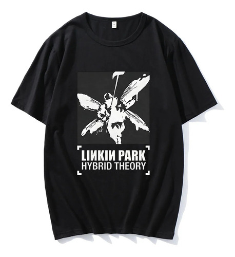 Camiseta De Algodão Com Estampa Gráfica Do Linkinpark
