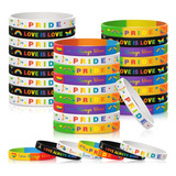 Set 20 Pulseras Lgbtq+ Comunidad Gay Love Is Love + Regalo