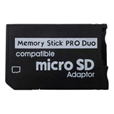 Memory Stick Pro Duo Adaptador Micro Sd Sdhc Camaras Psp 