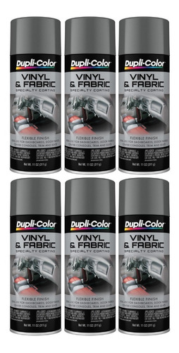 Paq. 6 Pinturas De Vinilo Para Telas E Interior Automotriz