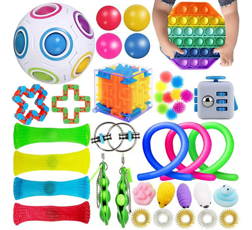 Fidget Toys Anti Estrés Juego De Juguetes 40pcs Para Niños A