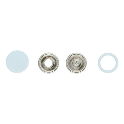 Broche Paalero Con Vista Remachable Cierre A Presion 1000pz Blanco 11 Mm