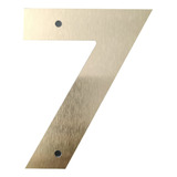 Números Para Casa Aluminio Oro 12cm Números Residenciales