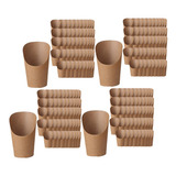 200x Copa De Helado Soporte De Vasos De Papel Kraft Para