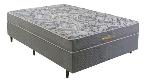 Cama Box Conjugado Casal: Colchão Molas Bonnel Uniblack (13