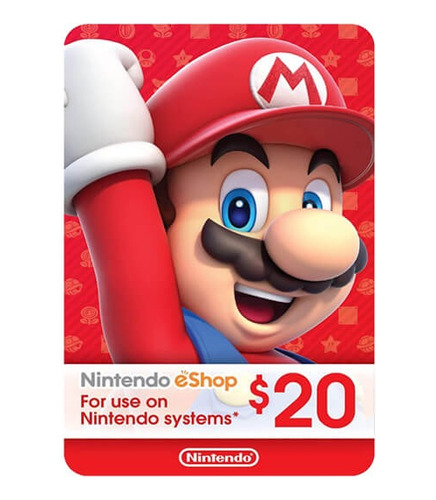 Tarjeta Nintendo Eshop $20 Usa - Entrega Inmediata