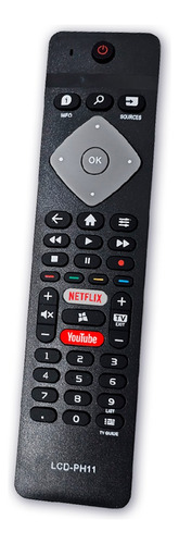 Control Remoto Para Philips Smart Con Tecla Netflix Youtube