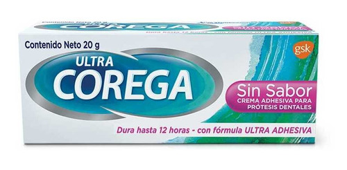 Crema Adhesiva Ultra  Sin Sabor X20gr Corega