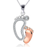 Regalo Mamá Bebé Corazón Ángel Amor Huella Swarovski Element