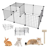 Diy Hogar Metal Plegable Pet Fence Para Perros Conejos Gatos