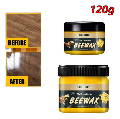 Cera De Abeja Wood Care Wax Para Pulir Muebles, 120 G