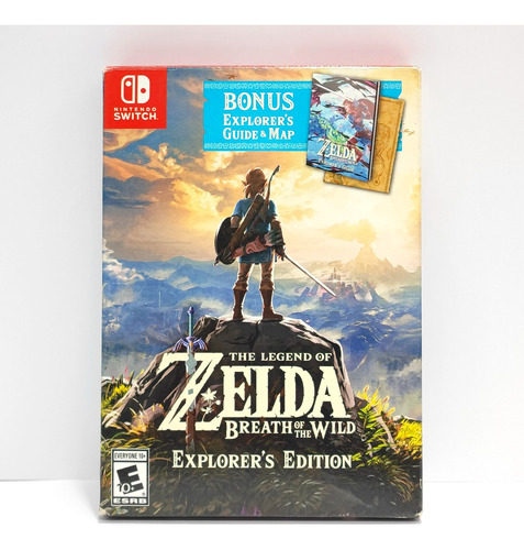 Zelda Breath Of The Wild Explorer Guide Mapa Nintendo Switch