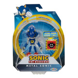 Boneco Articulado Metal Sonic De 10cm Com Acessório - Sonic