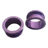 Tunel Expansor De Acero Anodizado Lila 16 Mm El Par