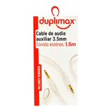Cable De Audio Auxiliar 3.5mm 3 Piezas Duplimax 1.5m
