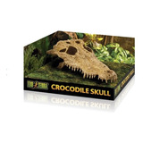 Ex Terrarium Decor Crocodile Skull Reptil Anfibio (m.envio)
