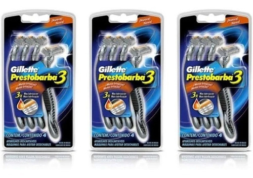 Kit Com 03 Gillette Prestobarba 3