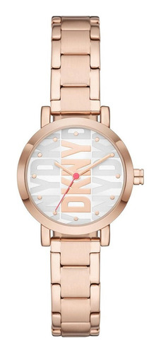 Reloj Dkny Ny6648 Soho En Color Oro Rosa P/mujer