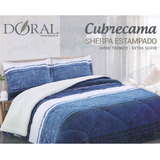 Cubrecama 1.5pl Sherpa Chiporro Azul Doral