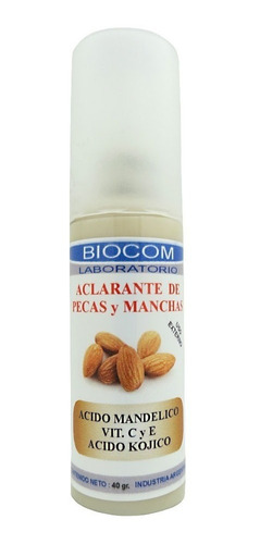 Aclarante De Pecas Y Manchas Acido Mandelico X 40gr - Biocom