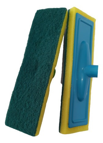 Kit 5x Rodo Plástico Lava Azulejo/piso Abrasivo Refil Sem Ca