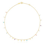 Collar Cool Joy De Plata Vermeil Y Gemas Tous Color Dorado