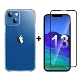 Capa Case Transparente Para iPhone 13 Mini + Pel Vidro 9d
