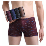 Paquete De 4 Boxers Corto Para Hombre Tela Suave Microfibra