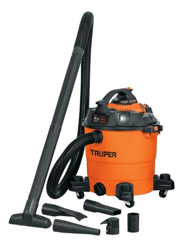 Aspiradora  Aspi-12 45l  Naranja Y Negra 120v Truper