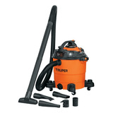 Aspiradora  Aspi-12 45l  Naranja Y Negra 120v Truper