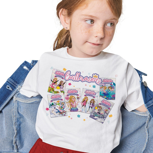 Remera Infantil Niñx Personalizada Todos Los Personajes!