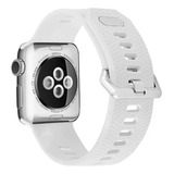 Correa Compatible Iwatch Apple Watch 42/44/45mm-s Blanco