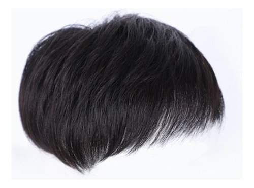 13*14 Cm Peluca Masculina Cabello Corto, Hombres Peluca Cabe