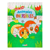 Libro Infantil Colorea Por Número Animales Increíbles