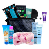 Kit Limpeza Pele Cuidado Facial Profissional Faixa E Bolsa