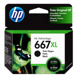 Cartucho Tinta Hp 667xl Negro 3ym81al Original Alto Rendimie