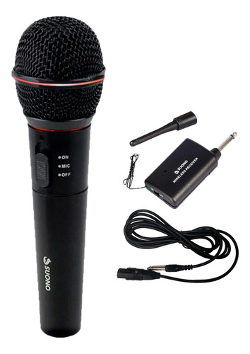Micrófono Inalámbrico Profesional Con Cable Plug Karaoke