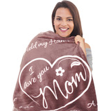 Manta Micropolar Color Taupe Para Reglao De Mama 65x 50 Inch