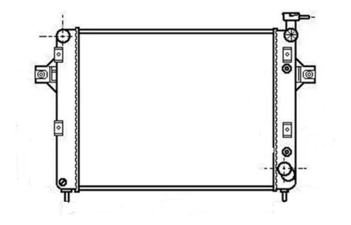Radiador Jeep Grand Cherokee 4.7 01 Al 04 Foto 2