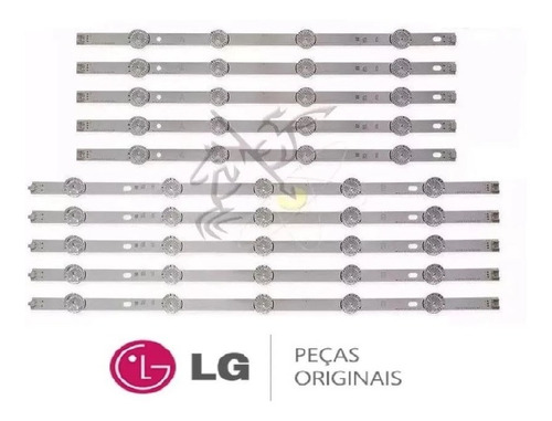 Kit Barras De Led Tv LG 49lb6200 49lb5500 49lf5500 49lf5200