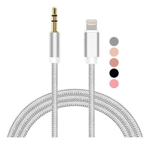 Cable Auxiliar De Audio Para iPhone Lightning A Jack 3.5mm