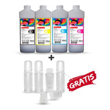 Pack 4 Lt. + 4 Botellas Vacias Para Epson Ecotank T504 L6171