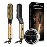 2024 Pente De Barba Beard Straightener Hair Styler Com Creme