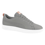 Tenis Puma Casual Puma Smash Ace Gris Con Rosa Para Mujer